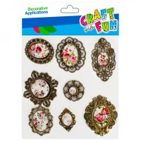 1. Craft With Fun Ozdoba Dekoracyjna Naklejki Metalowe Ramki 501468